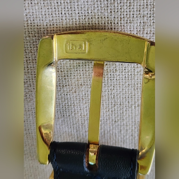 Talbots Leather Belt Women's Size M Black Made in Italy Ibel Buckle #6009 - Picture 9 of 10